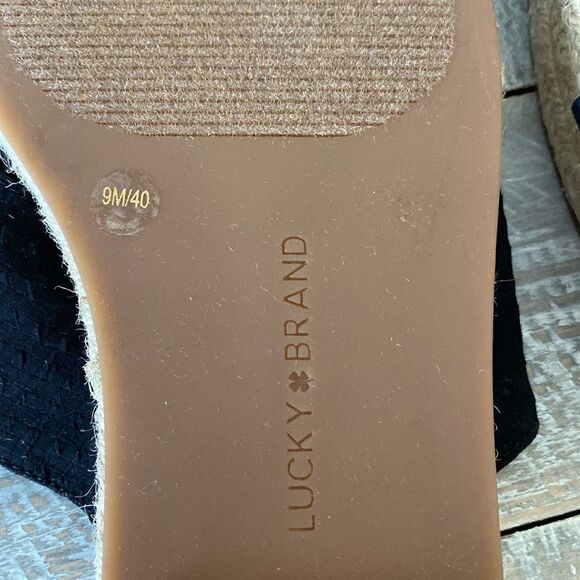 NWOB-LUCKY Brand-Gayte Criss Cross Platform Sandal’s (Size:9M) - Picture 8 of 8